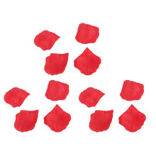 300Pcs Roses Petals Artificial Flowers for Wedding Decoration - Gradual Red