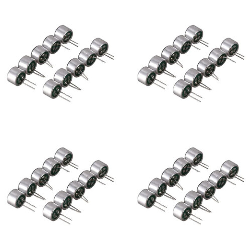 40 PCS 9.7mm x 7mm 2 Pin MIC Capsule Electret Condenser Miniphone