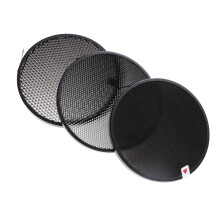 juego de difusor con rejilla panal para flash estudio fotográfico