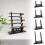 5 Layer Wooden Flute Display Stand, Multi‑Tier Pine Rack with Secure U‑Shaped Support, Light Brown Finish 2
