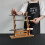 5 Layer Wooden Flute Display Stand, Multi‑Tier Pine Rack with Secure U‑Shaped Support, Light Brown Finish 5