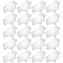 200Pièces Sacs Thermorétractables PVC Blanc Emballage Et Protection