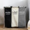 Living And Home 3-Section Foldable Laundry Basket with Aluminum Frame 1