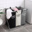 Living And Home 3-Section Foldable Laundry Basket with Aluminum Frame 2