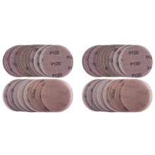 60 Pièces Disques Abrasifs en Maille 125mm 80-600 Grain Crochet et Boucle Papier Abrasif Disques Abrasifs Secs pour Ponceuse Tampons de Remplacement
