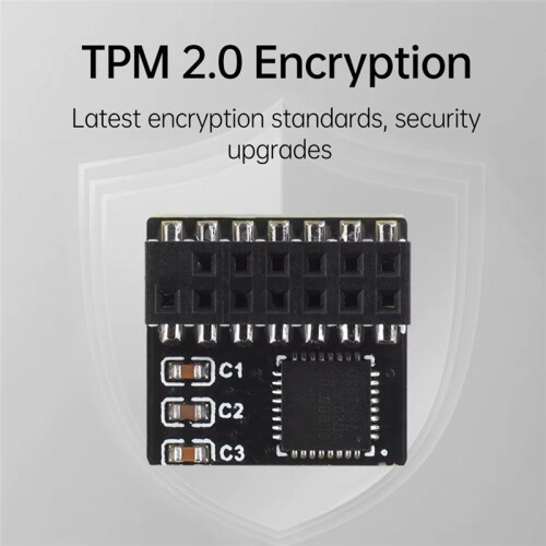 TPM 2.0 SPI Parallel Encryption Safety Module 14 Pin SPI Remote Card Board Encryption Security Board per 2