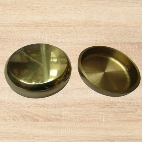 Pack Of 4 Castor Cups Polished Brass 1