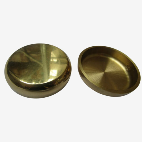Pack Of 4 Castor Cups Polished Brass 2