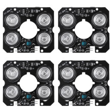 4X 4 Array IR LED Spot Light Infraröd 4X IR LED-Kort för CCTV-Kameror Mörkerseende (52 mm Diameter)