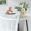 White Cheesecloth Table Runner 9.8ft Romantic Rustic Decor for Events 6