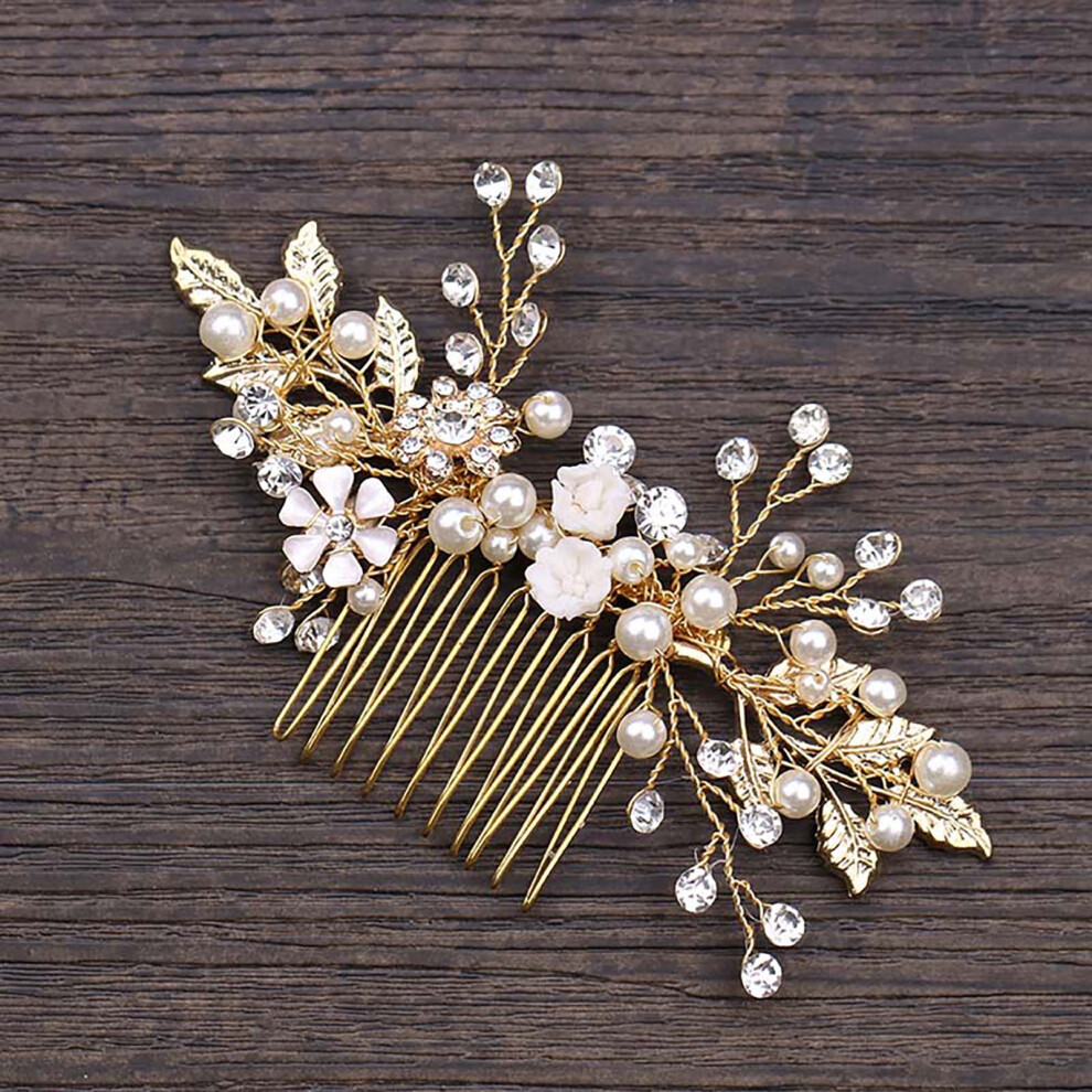 Dcph-Clothing Elegant Pearl Hair Comb For Women