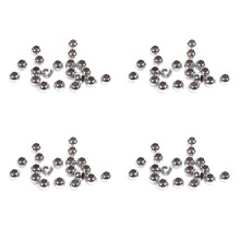 80 Pezzi Perline in Acciaio Inossidabile di Dimensioni Artigianali in Metallo Dimensioni 6mm per Accessorio Gioielli Creazione di Gioielli