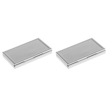 2X -Reise Metall Pill Box Medizinorganisatorbehaelter Tablettendose Fall Lagerung 3 Schlitz