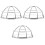 3Pcs Stainless Steel Fire Sprinkler Protective Shield Silver Guard 5