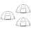 3Pcs Stainless Steel Fire Sprinkler Protective Shield Silver Guard 8