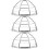 3Pcs Stainless Steel Fire Sprinkler Protective Shield Silver Guard 10