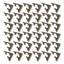 40pcs antique style wood box corner covers for photo albums