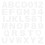 37Pcs Alphabet And Number Cake Stencils White 1