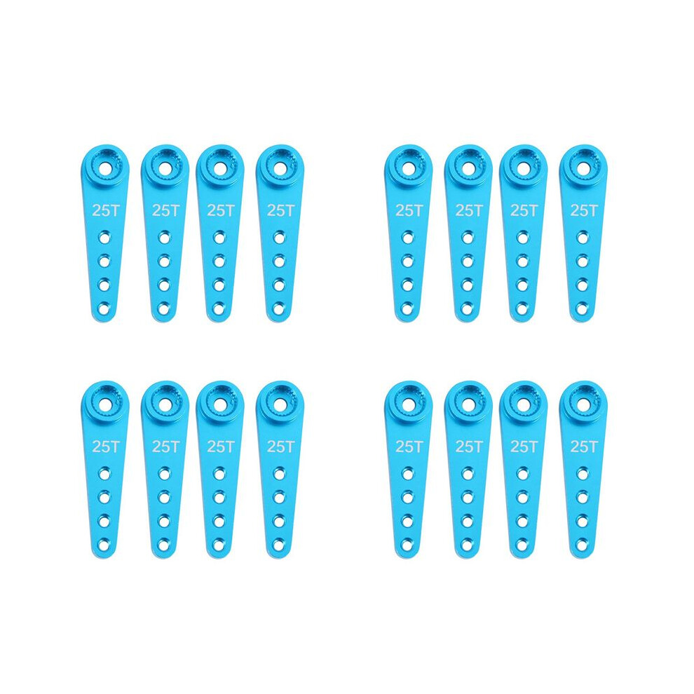 16Pcs 37Mm 25T Metal Extension Steering Servo Arm Horn For Rc Car Crawler Parts, 6033460451369
