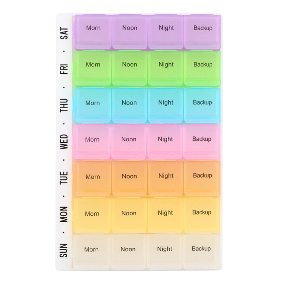 Artibetter 7 Day 28 Compartment Pill Organizer Case