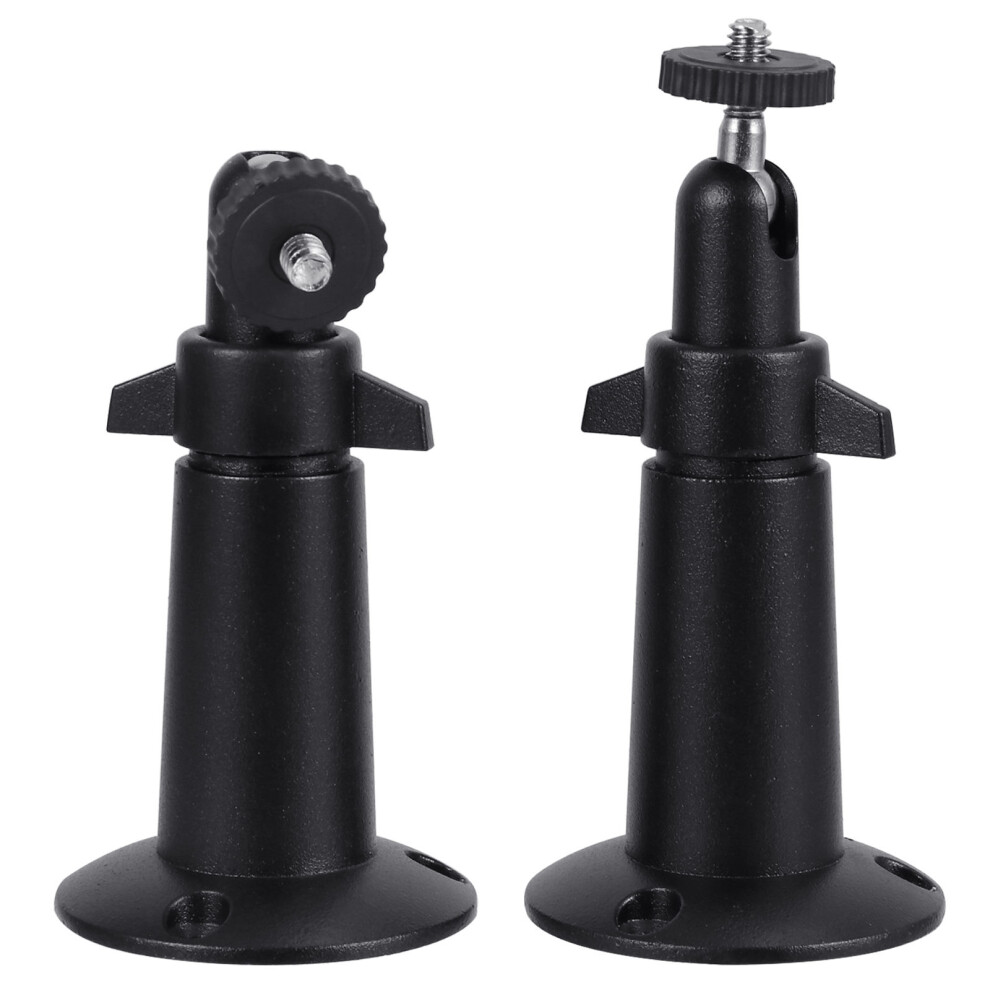 2Pcs Aluminum Camera Mount Brackets With 360 Swivel And Tilt Black 3171601243619