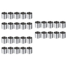 30 Pieces Stainless Steel Mousse Rings Round Biscuit Cutter Cake Mold Kitchen Baking Pastry Tool for Tart,Fondant,Etc