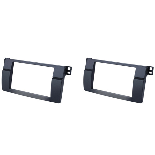 2X for  3-Series E46 1998-2005 2Din Audio Panel Modification Panel DVD Navigation Panel Frame