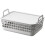 Small Laundry Hamper Plastic Grey 1pcs 13.0x9.3x6.4in 1