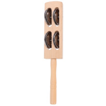Wooden Hand Bell Shaking Percussion Toy For Education