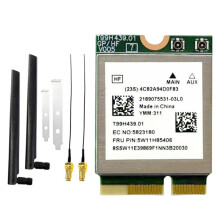 MT7927 WiFi7 Card+8DB Antenna 2.4G/5G/6G Tri-Band 8774M MT7927 Wireless WiFi Card BT5.4 Gigabit Wireless Network Card