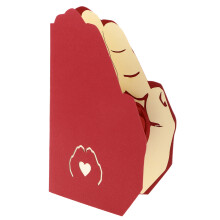 Red 3D Mother's Day Greeting Card Premium Paper Unique Design