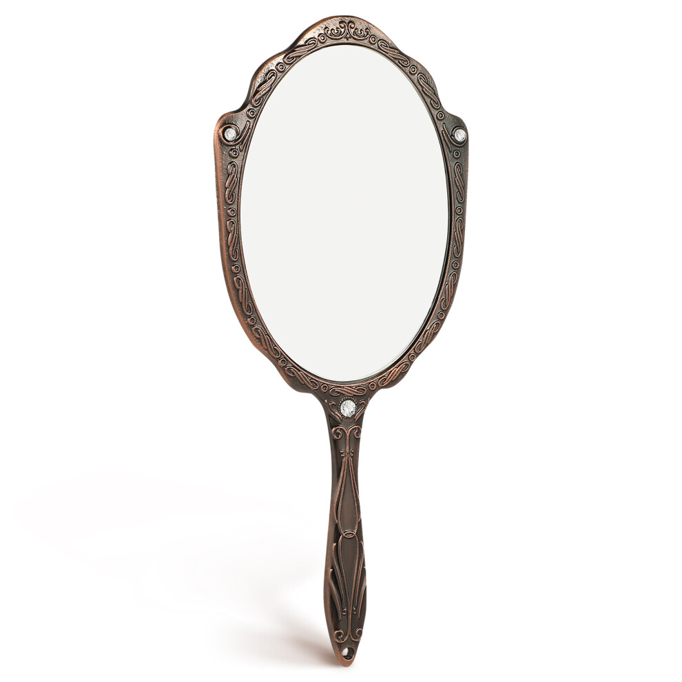 Artibetter Portable Handheld Vintage Mirror For Women