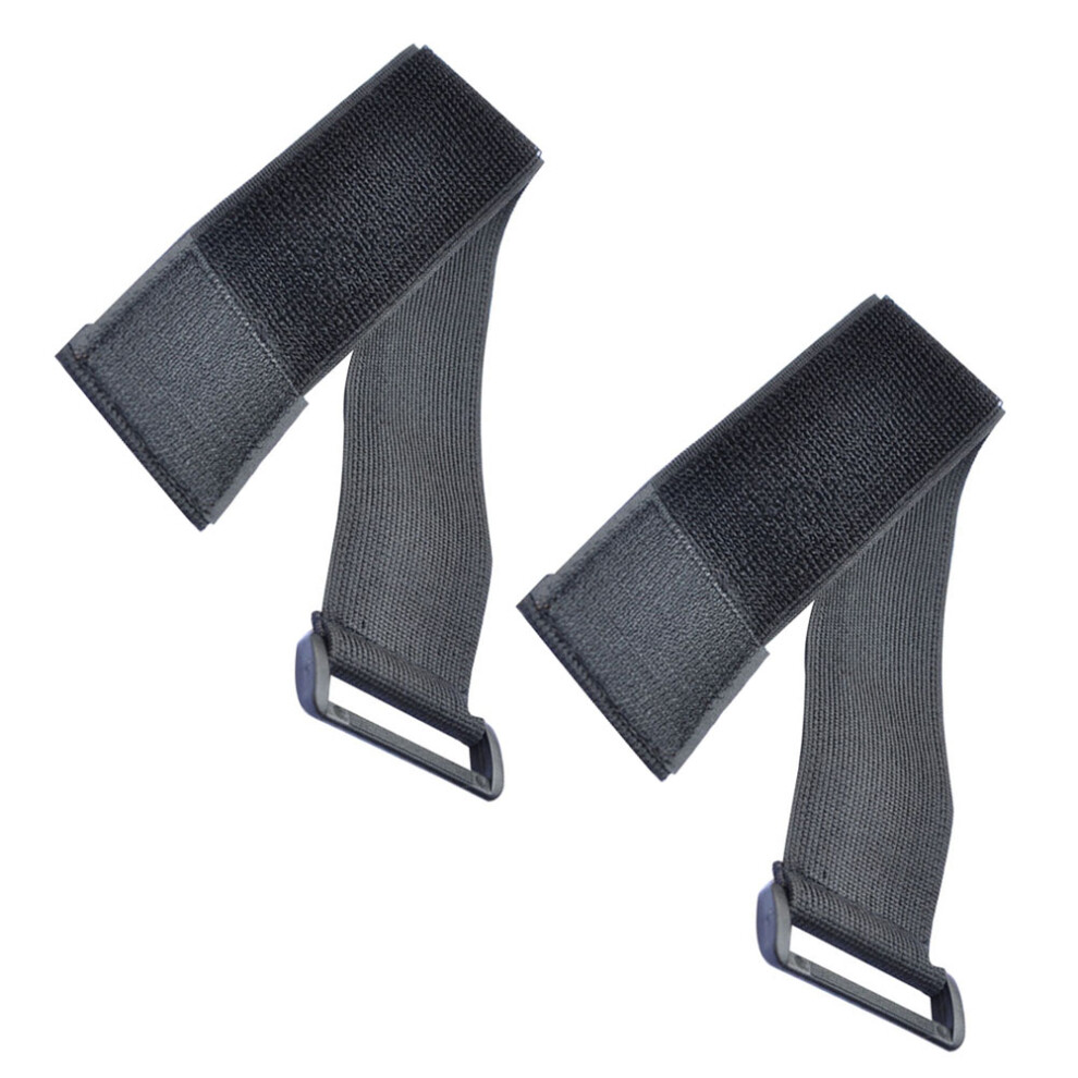 2Pcs Buckle Bundling Belts Elastic Black Polyester Game Bands 3111943185314