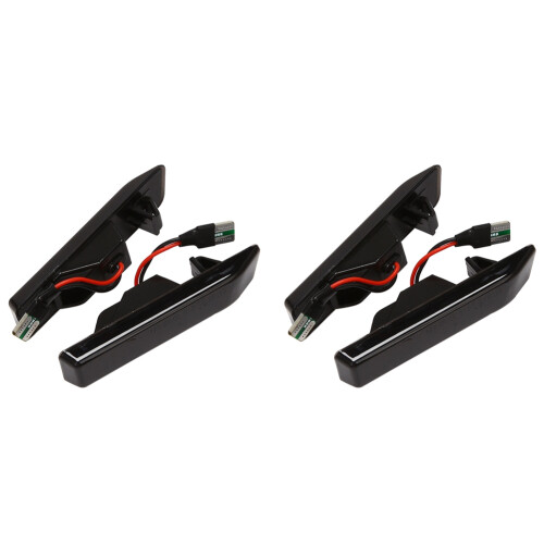 2X Car Dynamic  Turn Signal LED Light Side  Sequential Lamp for  X5 E53 2000-2005 E36 1997 Smoked Black