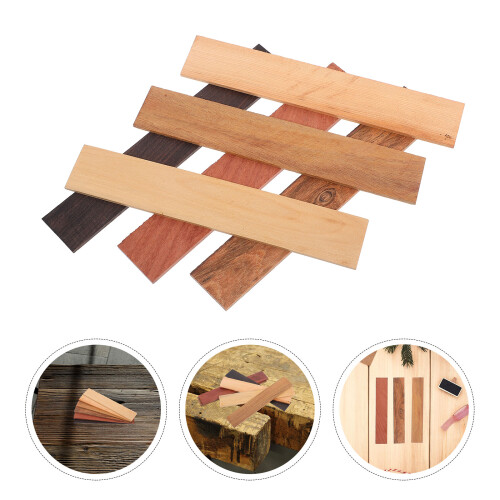 6 panneaux bois remplacement pour banc jardin, planches texturées 1