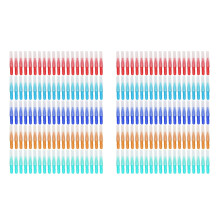 200Pcs Interdental Brush Teeth Soft Dental Picks Tooth Floss Interdental Brush Refill Dental Toothpick Cleaners