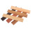 6 panneaux bois remplacement pour banc jardin, planches texturées 10