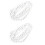 2X Mode Weiss Perlen Halsketten Lange Strickjacke Kette 1