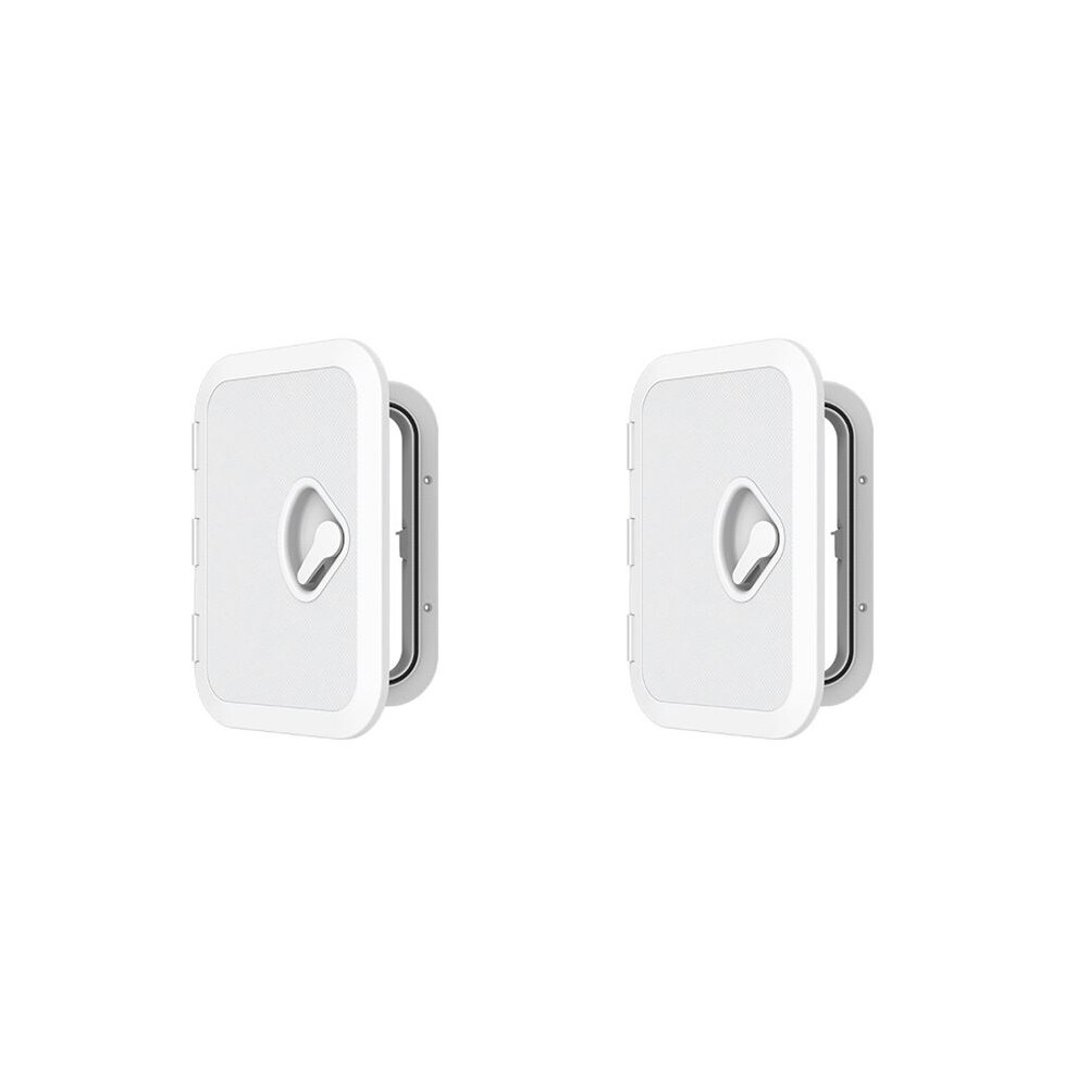 2X Durable Inspection Hatch Cover Marine Accessories Single Handle Anti Ultraviolet Boat Deck Plate Yacht 270X375mm 6033390364685