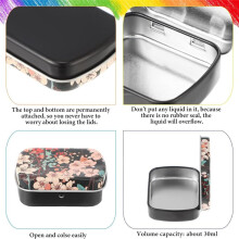 8 Pcs Portable Palette Watercolor Portable Tin Box Watercolor 12 Watercolor Palette Paint Mixing Tray
