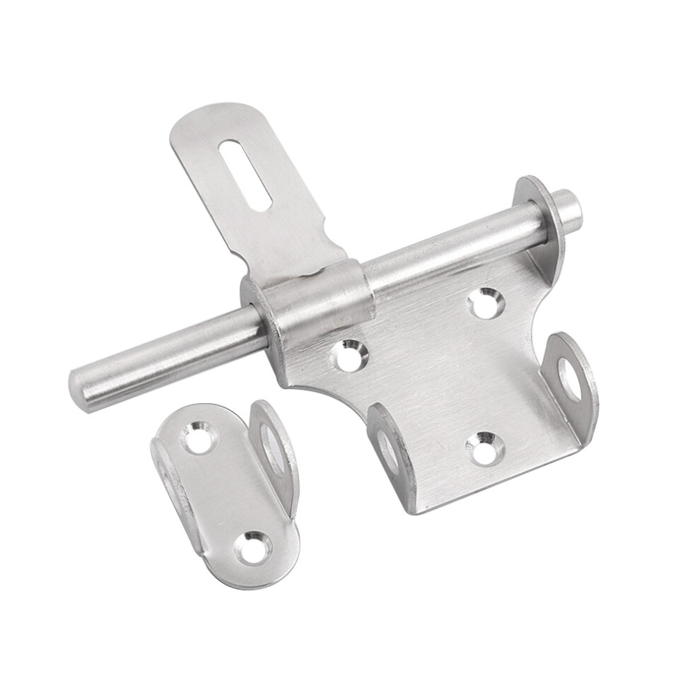 Stainless Steel Anti-Theft Door Bolts Latches Silver Durable Lock 3292820271655