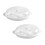 2Pcs White PP Egg Poacher Cookware Microwave Egg Cooker for Home Use 1