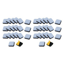 40 Sztuk ślizgacze do Mebli Suwak 25 X 25 mm PTFE Samoprzylepne Podkładki