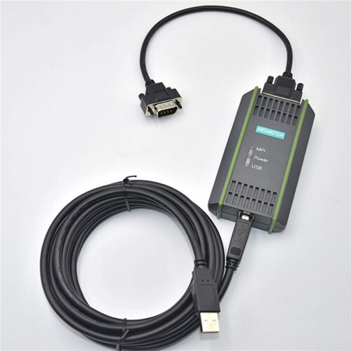 2X AMSAMOTION USB Programming Cable for  S7-200/300/400 PLC RS485 Profibus MPI PPI Communication Replace 1