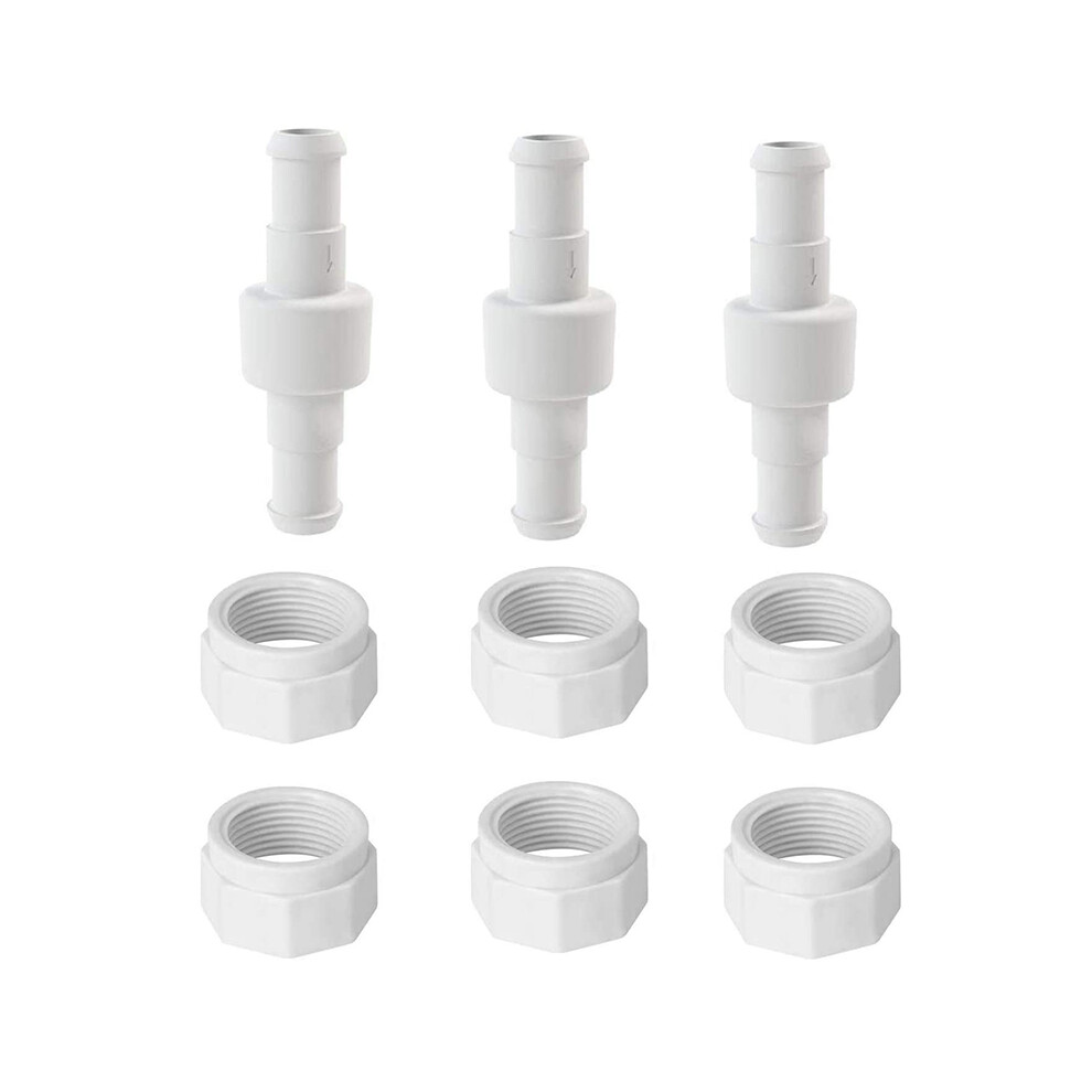 Pool Cleaner Hose Swivel D20 And Hose Nut D15 Kit Replace For 280 180 380 3900 Pool Cleaner (9 Pack) 6032593445221