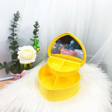 Heart Shape Jewelry Boxes, Plastic Jewelry Storage, Heart-Shaped Jewelry Boxes Stationery Boxes Drawer Makeup Box