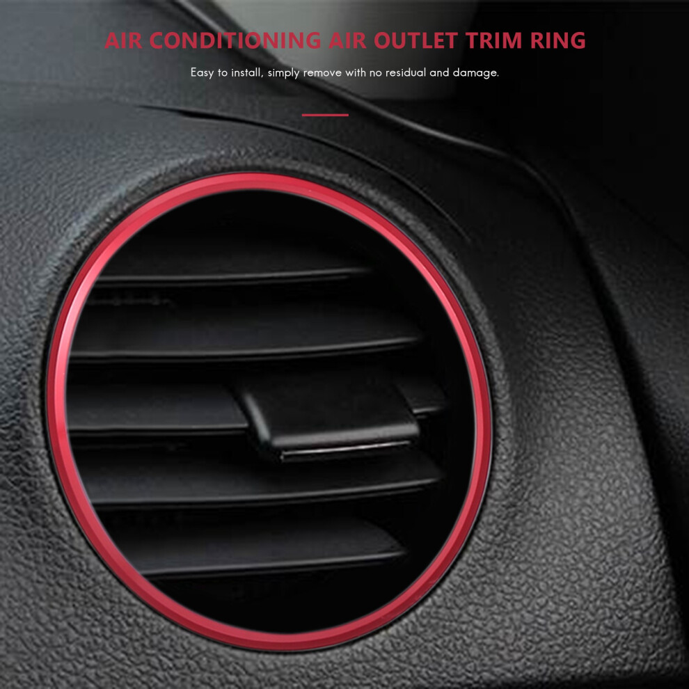 5Pcs Car Air Condition Air Vent Outlet Ring Trim Decoration For Amg A B Class Cla Gla 4712172018733