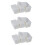 960Pcs Lady White Nail Polish Remover Rectangular Face Cleaning Cotton Pads 1