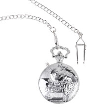 3Pcs Silver Vintage Pocket Watch Chain for Men Elegant Gift