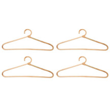 4X Rattan Clothes Hanger Style,Garments Organizer,Rack Adult Hanger,Room Decoration Hanger for Your Clothes.
